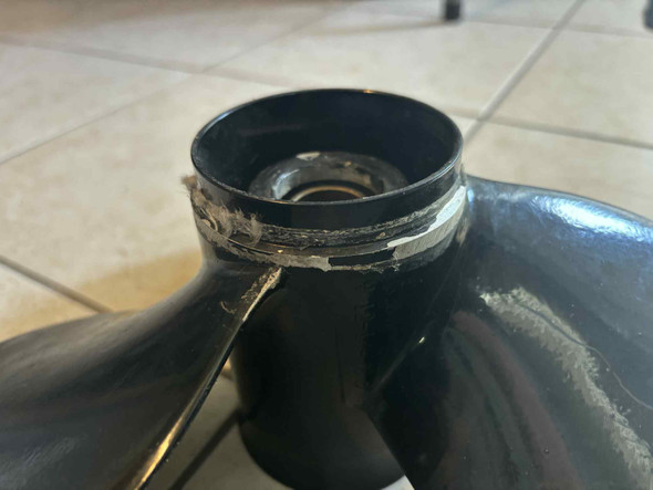 USED 032046 Michigan Aluminum Propeller 12 1/4 x 9P Yamaha J/E 40-50hp USED 032046 Michigan Aluminum Propeller 12 1/4 x 9P Yamaha J/E 40-50hp