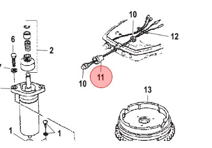 853821 Quicksilver Mercury Switch Protector Mercury 9.9-30hp