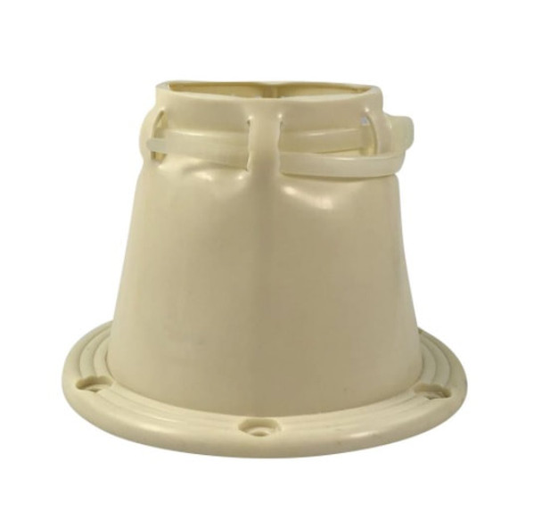 20590041 T-H Marine 4 1/2" Off-White Plastic Cable Boot CB-4W-DP