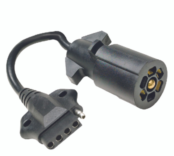 13881 Seachoice 7 Way Vehicle to 5 Way Trailer Plug Adapter