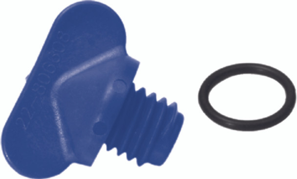 22-806608Q01 Quicksilver Mercruiser Blue Plastic Drain Plug