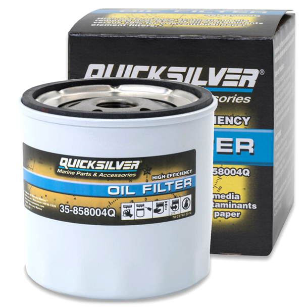 35-858004Q Quicksilver Mercury Mercruiser Hi Efficiency Oil Filter