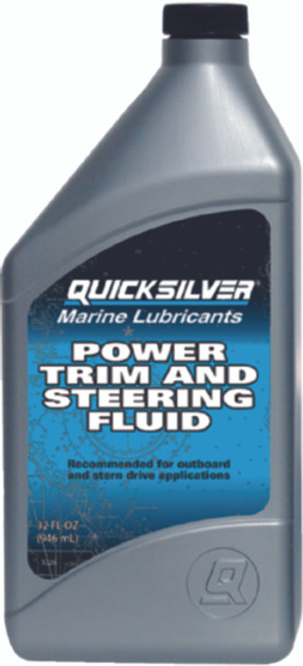 92-858075Q01 Quicksilver Power Trim And Steering Hydraulic Fluid 946 mL