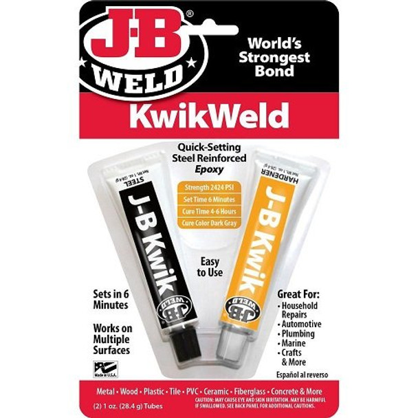 8276CAN J-B Weld Kwik Set Bonder Weld Quick Epoxy
