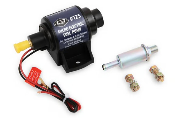 12S Mr. Gasket Gravity Feed Micro Electric Fuel Pump 4/6/8Cyl