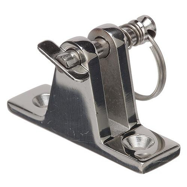 75941 Seachoice Bimini Top SS Deck Hinge Fitting Removable Pin