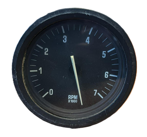 USED 17849 OMC RPM Black  Tachometer Gauge x1000