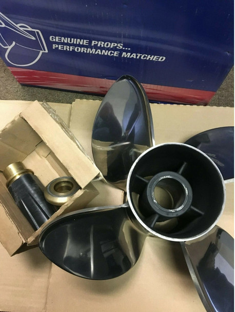 177237 OMC Johnson Evinrude Cyclone TBX 14.125 x 23P Stainless SS Propeller LH