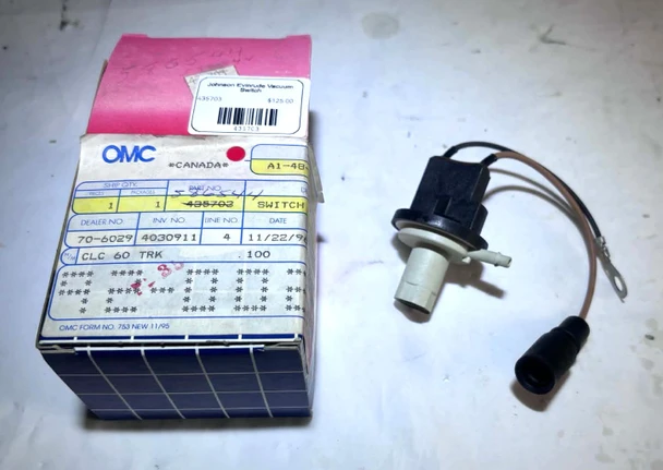 435703 OMC Johnson Evinrude Vacuum Switch V4 V6 V8