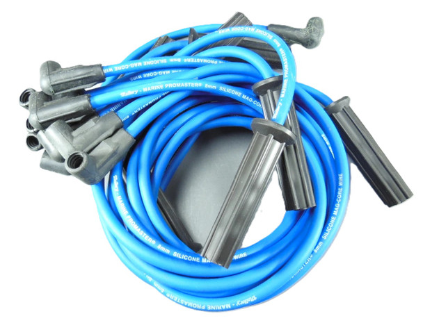 9-28011 Mallory Mercruiser Plug Wire Set V8 GM Engines w HEI Style Cap