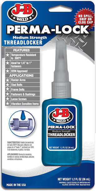 24236CAN  J-B Weld Perma Lock Blue Threadlock 1.2 fl. oz