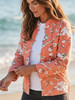 SJ-TROPICS PEACH QUILTED JACKET
