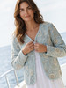 SJ-JAIPUR BLUE FLORAL QUILTED JACKET