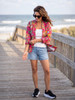 SJ-TROPICS WILD BERRY QUILTED JACKET
