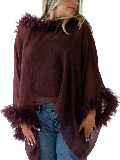56-GARBO MINK PONCHO
