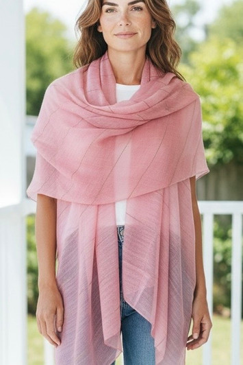 06-MADELEINE HOT PINK SHAWL