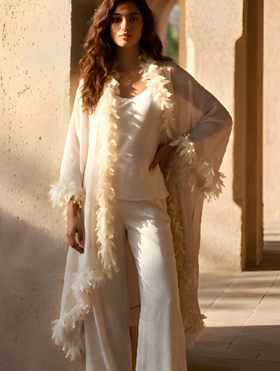 Garbo Handmade Trimmed Shawls -Signature Collection
by Randi & Will