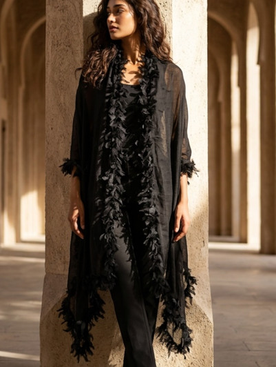 05-GARBO BLACK SHAWL