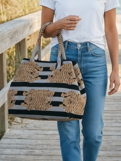 AB108a-NOMADIC TIGER BLACK HANDBAG