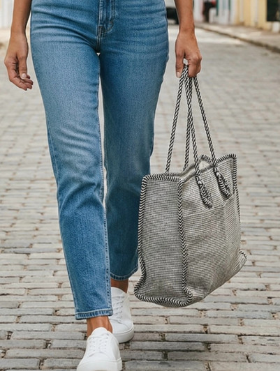 AFP-MYSTIC NATURAL GRAY XL TOTE