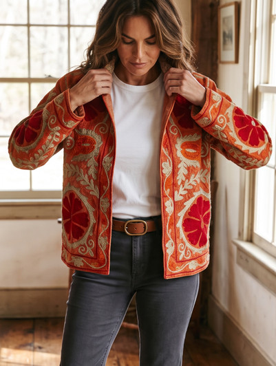 S-NOMADIC BURNT ORANGE SUZANI