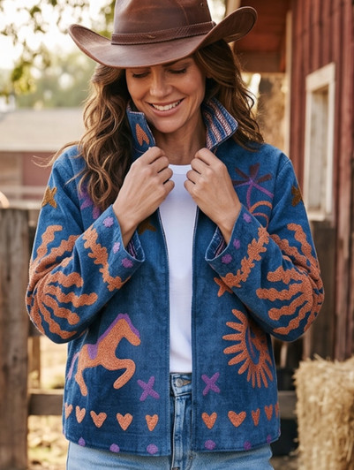 S-NOMADIC SANTA FE DENIM BLUE SUZANI
