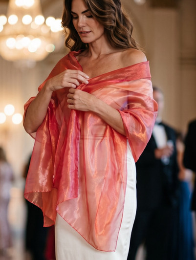 15-LUMINE RED SHAWL