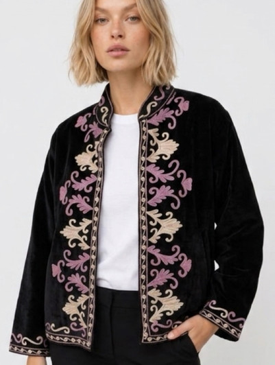 S-NOMADIC FLOURISH BLACK SUZANI