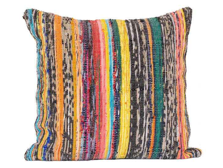 L106-CHINDI MULTI COLOR SQUARE SHAM