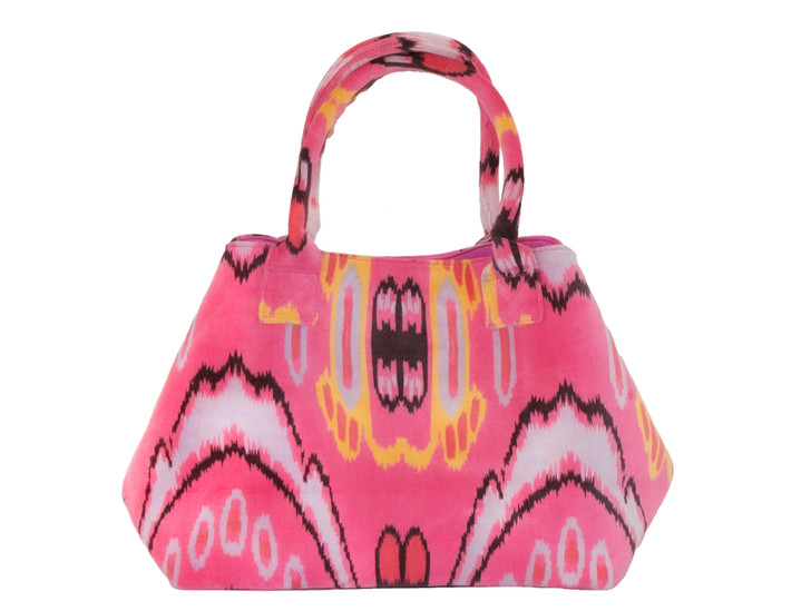 AB108-CRAZY COW HOT PINK HANDBAG