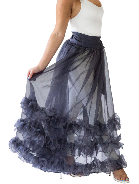 SK-FOX TROT CHARCOAL SKIRT