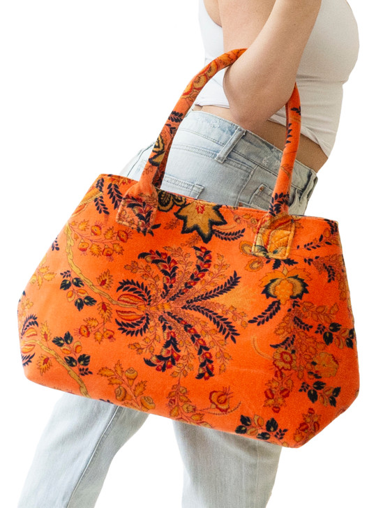 AB108-HEATHER FLORAL HANDBAG