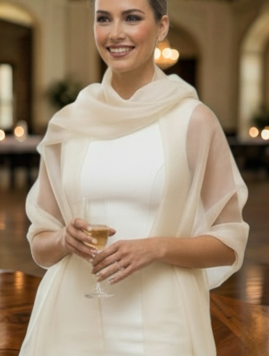 15-LUMINE CREME SHAWL