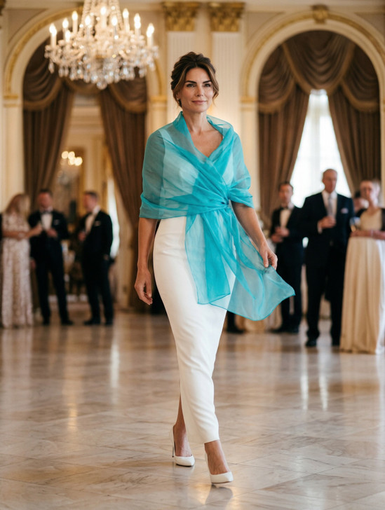 15-LUMINE SKY BLUE SHAWL