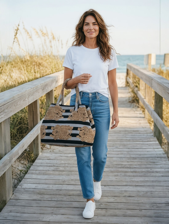 AB108a-NOMADIC TIGER BLACK HANDBAG