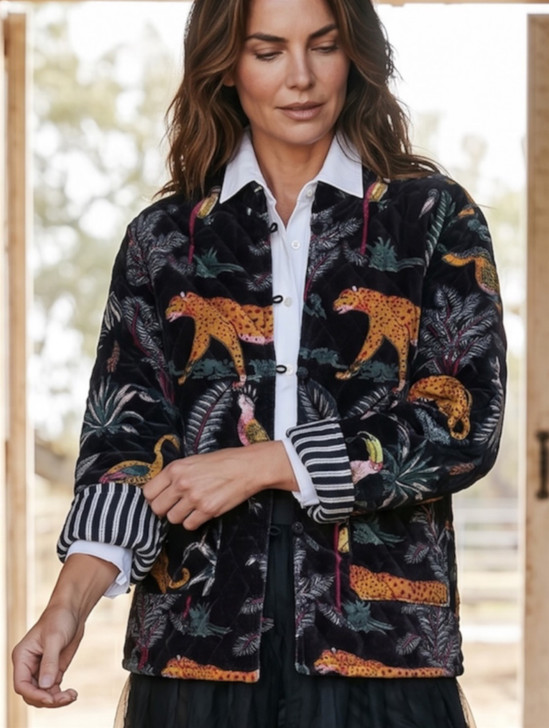 SA-EDEN JUNGLE QUILTED JACKET BLACK
