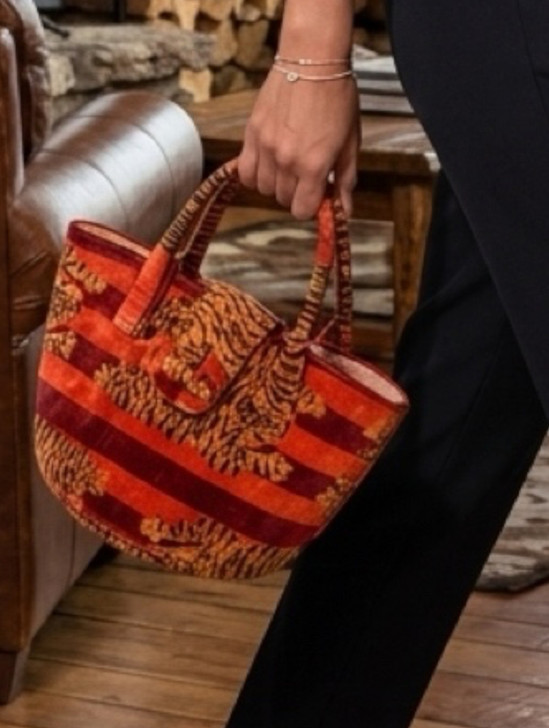 AB107-NOMADIC TIGER RED MINI BUCKET BAG