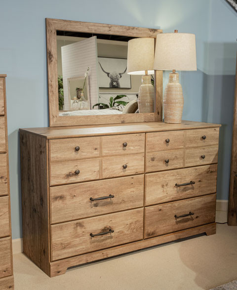 The Shurlee 5 Piece Bedroom Suite sold at Bolin Rental serving