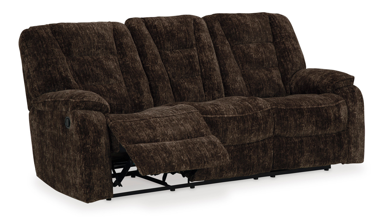 Soundwave Chocolate Reclining Sofa and Loveseat sold at Bolin Rental