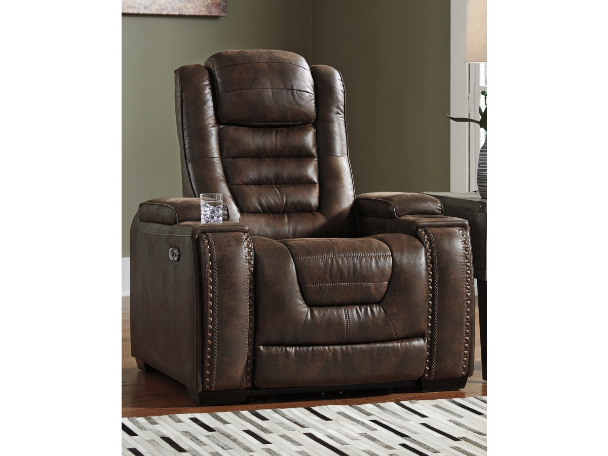 Game Zone Dual Power Recliner sold at Bolin Rental serving Clarksville
