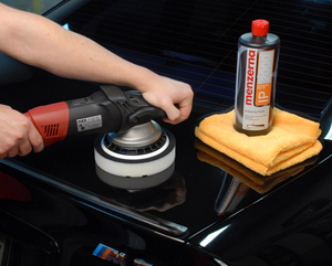 Menzerna Intensive Polish is designed to be used on fresh paint to remove 2000 grit and finer sanding marks.