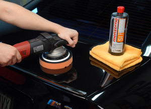 Menzerna Medium Cut Polish 2400 removes heavy swirls, water spots and scratches from all paint finishes.