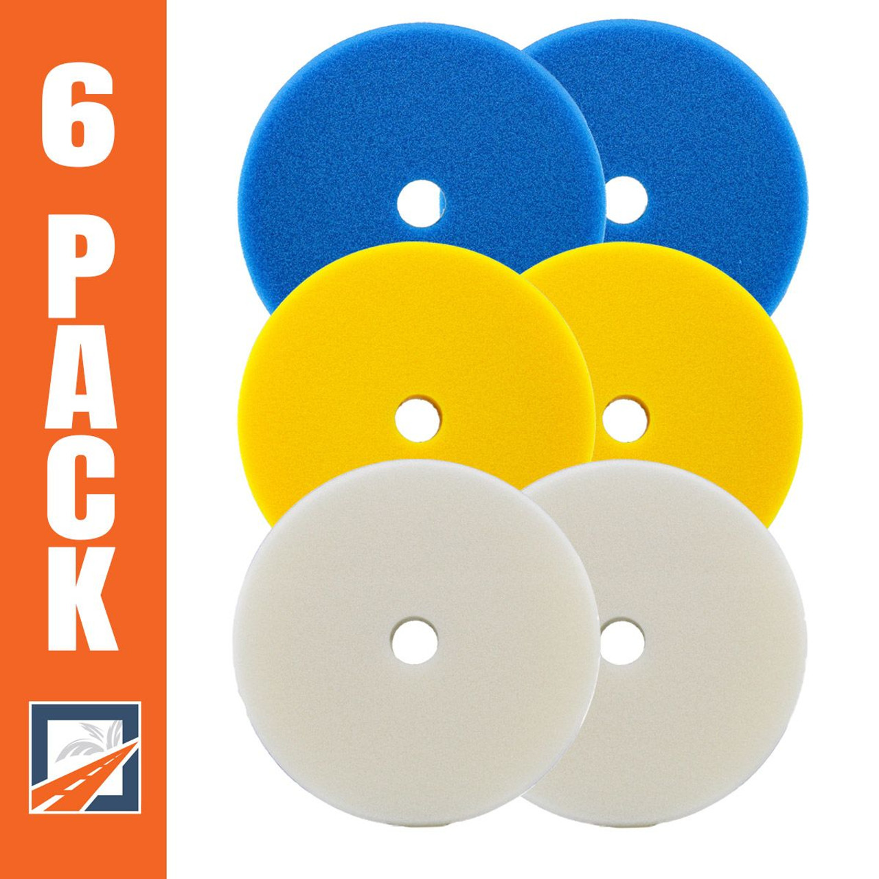 Rupes 150-180 mm - 7 inch Foam Pad 6 Pack