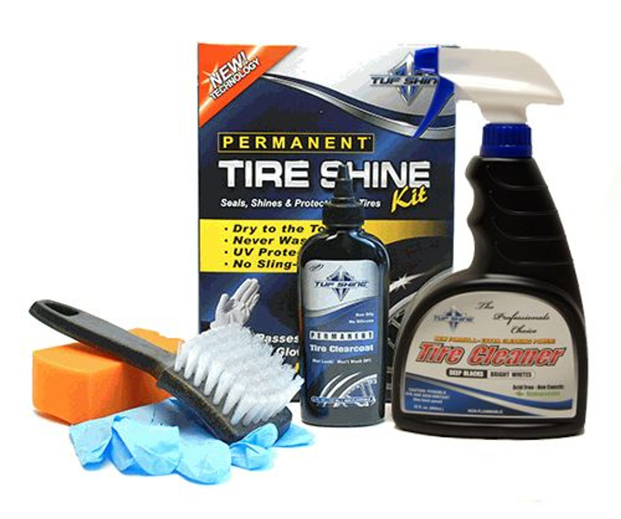  REV Auto Tire Shine Kit - Includes Tire Dressing and Tire Shine  Applicator, Easy to Use, No-Sling Formulation, Water Based Tire Shine  Spray