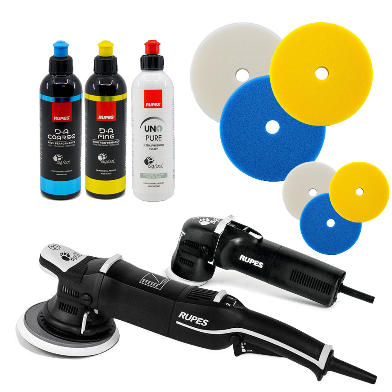 RUPES Paint Correction LHR21 MARK III & LHR75E Starter Kit