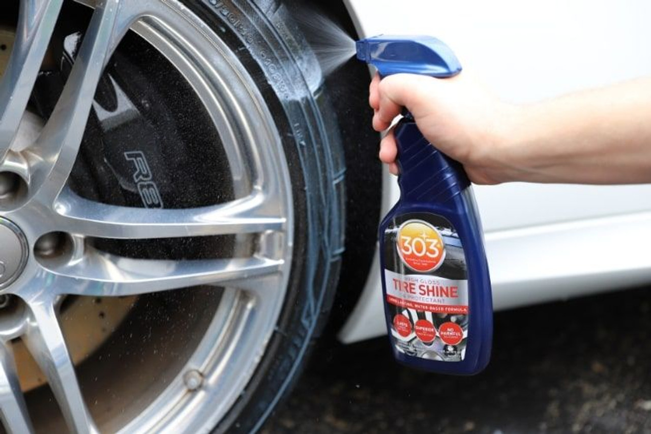 Our high-gloss tire shine will keep your car looking like new. Your tires  will be protected and shiny for weeks with our long-lasting and…