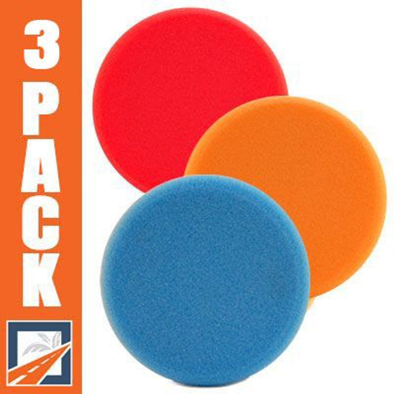 Lake Country 3.5 inch Flat Pads 6 Pack - You Pick