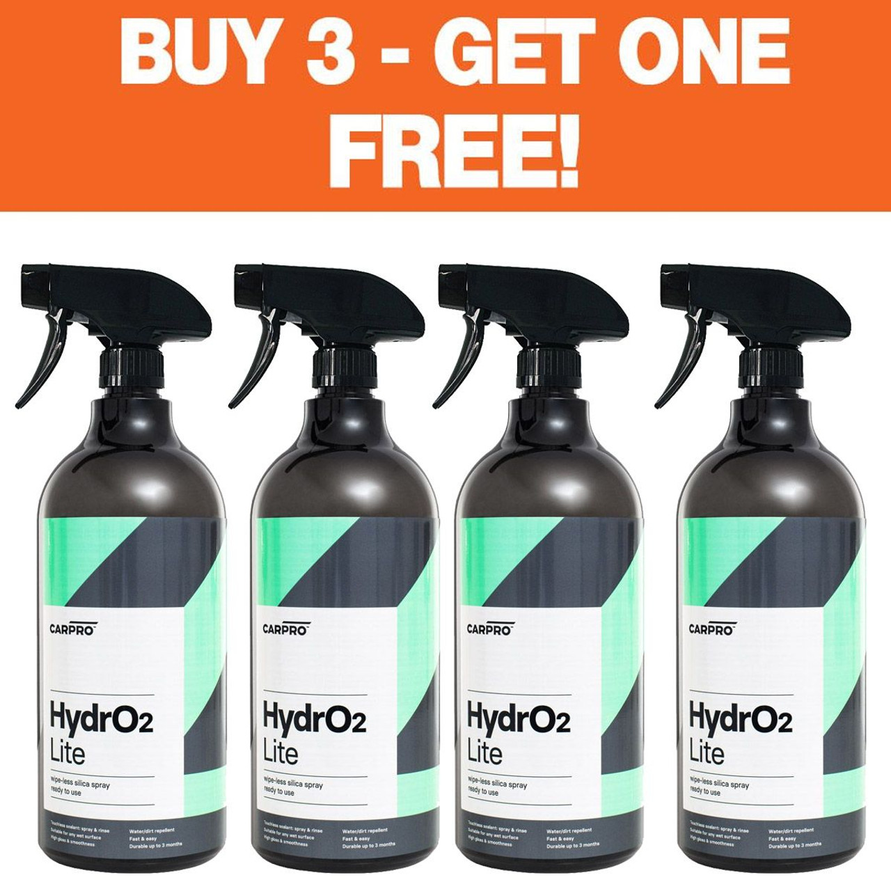 CARPRO HydrO2 Lite Touchless Silica Sealant 1 Liter - Buy 3 - GET ONE FREE