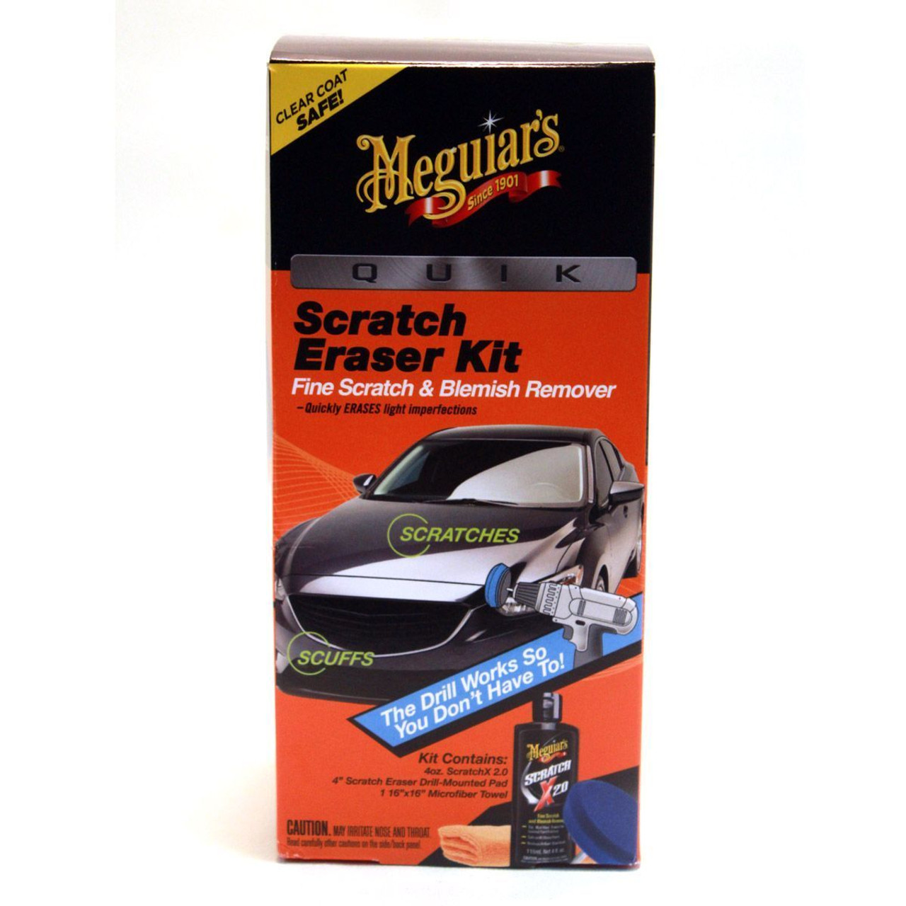  Meguiar's Quik Scratch Eraser Kit, Car Scratch Remover