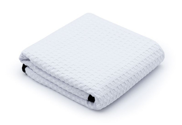 The Rag Company Dry Me A River Waffle-Weave Towel - White - 20 x 40 Inch